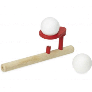 PELOTA LEVITANTE VILAC (MADERA - ROJO - 16 X 5,5 X 4 CM)